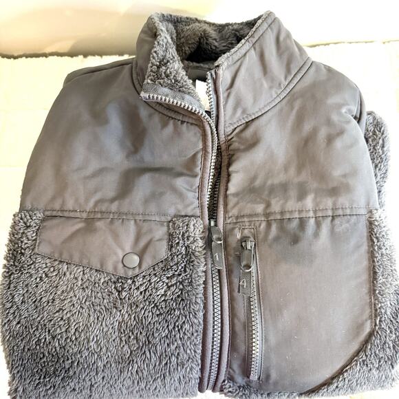 Goodfellow & Co Mens Med Gray Fleece Full Zip Jacket Casual Outdoors Gorpcore - Picture 10 of 10